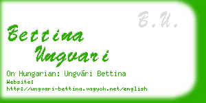 bettina ungvari business card
